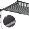 Automatická zatahovací markýza hnědá 350 x 250 cm [3216114] (Barva anthracite and white (white frame))