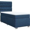 Box spring postel s matrací 80 x 200 cm textil [3292624] (Barva Černá)