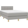 Box spring postel s matrací 120x190 cm textil [3269773] (Barva Tmavě šedá)