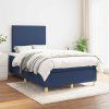 Box spring postel s matrací 120x190 cm textil [3269916] (Barva Světle šedá)