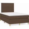 Box spring postel s matrací 120x190 cm textil [3269916] (Barva Světle šedá)