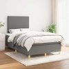 Box spring postel s matrací 120x190 cm textil [3269916] (Barva Světle šedá)