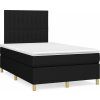 Box spring postel s matrací 120x190 cm textil [3269945] (Barva Tmavě šedá)