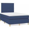 Box spring postel s matrací 120x190 cm textil [3269945] (Barva Tmavě šedá)