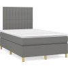Box spring postel s matrací 120x190 cm textil [3269945] (Barva Tmavě šedá)