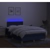 Box spring postel s matrací a LED 120x190 cm textil [3270076] (Barva Černá)
