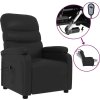 Elektrické polohovací křeslo umělá kůže [3073670] (Barva Černá)
