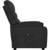 Elektrické polohovací křeslo umělá kůže [3073670] (Barva Černá)