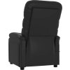 Elektrické polohovací křeslo umělá kůže [3073670] (Barva Černá)