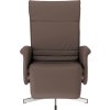Polohovací křeslo s podnožkou umělá kůže [356643] (Barva Šedá)