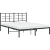 Kovový rám postele s čelem 160 x 200 cm [355613] (Barva Bílá)
