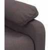 Elektrické polohovací křeslo textil [3073804] (Barva Černá)