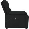 Elektrické polohovací křeslo textil [3073804] (Barva Černá)