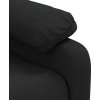 Elektrické polohovací křeslo textil [3073804] (Barva Černá)