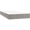 Box spring postel s matrací 120x190 cm samet [3270019] (Barva Světle šedá)