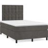 Box spring postel s matrací 120x190 cm samet [3270019] (Barva Světle šedá)