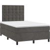Box spring postel s matrací 120x190 cm samet [3270019] (Barva Světle šedá)