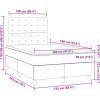 Box spring postel s matrací 120x190 cm samet [3270019] (Barva Světle šedá)