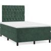 Box spring postel s matrací 120x190 cm samet [3270019] (Barva Světle šedá)