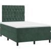 Box spring postel s matrací 120x190 cm samet [3270019] (Barva Světle šedá)