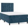 Box spring postel s matrací 120x190 cm samet [3270019] (Barva Světle šedá)