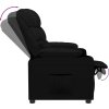 Polohovací křeslo umělá kůže [348042] (Barva Černá)