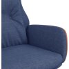 Relaxační křeslo textil a PVC [341305] (Barva Modrá)