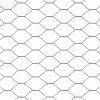 Hexagonální plot s podpěrou 10 x 1,4 m [3336829] (Barva Šedá)
