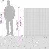 Hexagonální plot s podpěrou 10 x 1,4 m [3336829] (Barva Šedá)