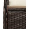 9dílný zahradní bistro set s poduškami polyratan [3277283] (Barva Hnědá)