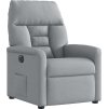 Elektrické polohovací křeslo textil [3303012] (Barva Světle šedá)