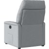 Elektrické polohovací křeslo textil [3303012] (Barva Světle šedá)