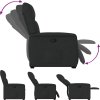 Zvedací polohovací křeslo textil [3303033] (Barva Tmavě šedá)