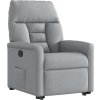 Zvedací polohovací křeslo textil [3303033] (Barva Tmavě šedá)