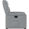 Zvedací polohovací křeslo textil [3303033] (Barva Tmavě šedá)