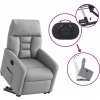 Zvedací polohovací křeslo textil [3303033] (Barva Tmavě šedá)