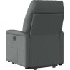 Zvedací polohovací křeslo textil [3303033] (Barva Tmavě šedá)