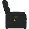 Zvedací masážní polohovací křeslo textil [3303044] (Barva Černá)