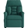 Masážní polohovací křeslo textil [4015558] (Barva Tmavě zelená)