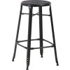 Barové stoličky 4 ks ocel [3054558] (Barva Černá)
