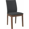 Jídelní židle s polštáři 2 ks Hnědá masivní dřevěná guma [4102449] (Barva Hnědo-černá)