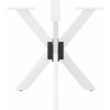 Noha jídelního stolu ve tvaru pavouka 85 x 85 x (72-73) cm ocel [4013121] (Barva Bílá)
