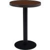 Bistro stolek tmavě hnědý 50 cm MDF [286418] (Barva světle hnědá a černá)