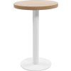 Bistro stolek tmavě hnědý 50 cm MDF [286418] (Barva světle hnědá a černá)