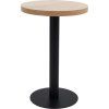 Bistro stolek tmavě hnědý 50 cm MDF [286418] (Barva světle hnědá a černá)