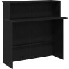 Recepční stůl 200x50x103,5 cm kompozitní dřevo [3324215] (Barva Černá)
