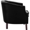 Křeslo samet [247007] (Barva Černá)