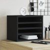 Organizér na stůl 36 x 26 x 29,5 cm [848046] (Barva Černá)