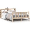 Rám postele s čelem 120 x 200 cm masivní borové dřevo [3305967] (Barva Přírodní)