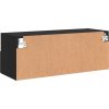 Nástěnná TV skříňka 80 x 30 x 30 cm kompozitní dřevo [836870] (Barva Černá)